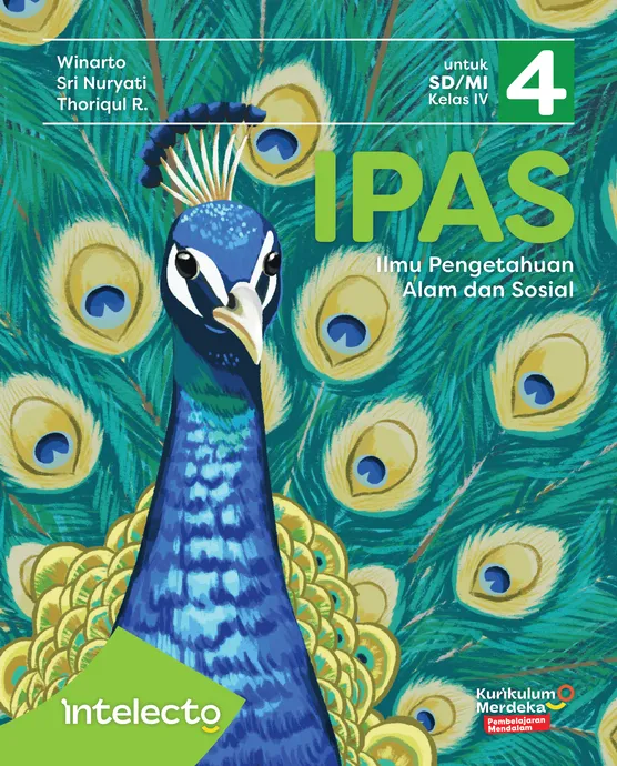 Sampul Ilmu Pengetahuan Alam dan Sosial (IPAS) untuk SD/MI Kelas IV - Intelecto Erlangga