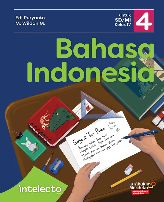 Sampul Buku Bahasa Indonesia Kelas 4 Intelecto